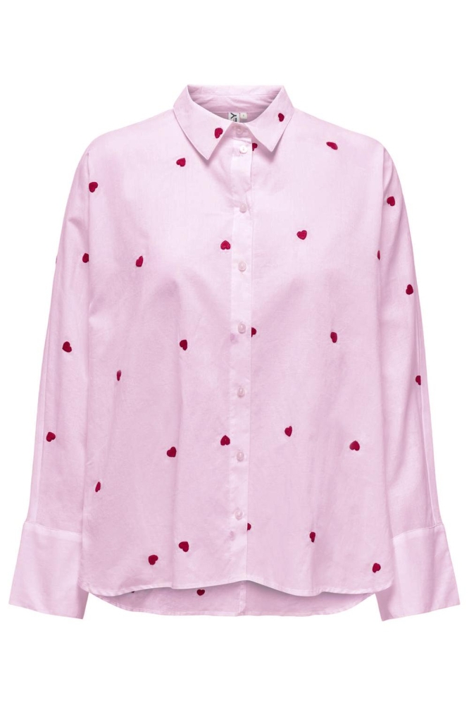 ONLNEW LINA GRACE LS EMB SHIRT NOOS 15283743 ROSEATE SPOONBI